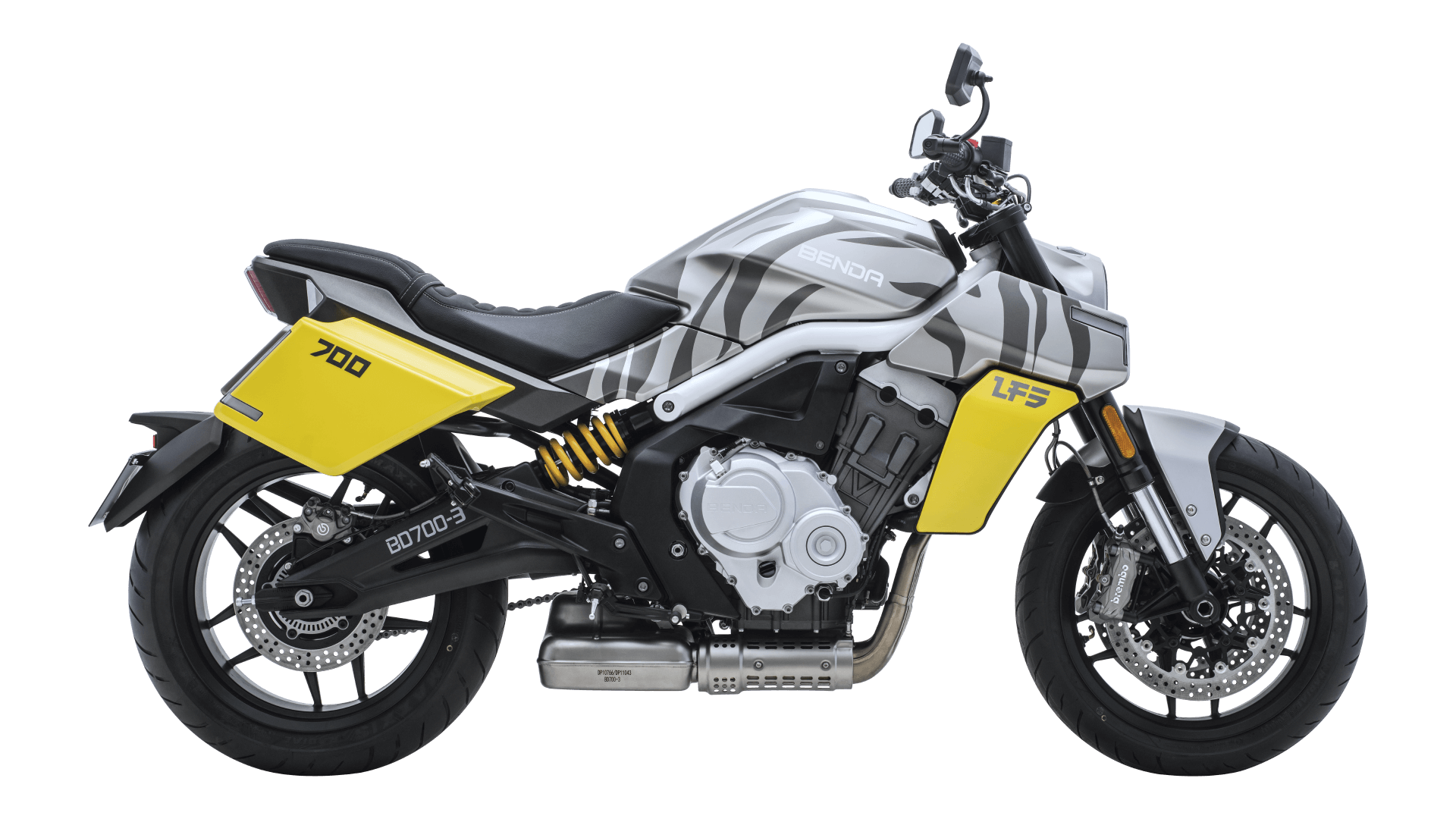 krāsa LFS-700 Tiger-Striped Silver Yellow